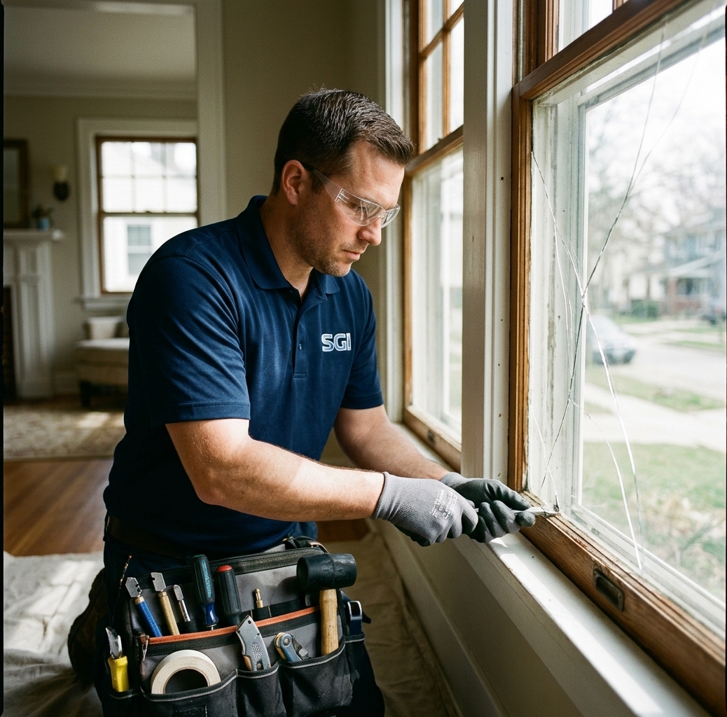 Glass repair project