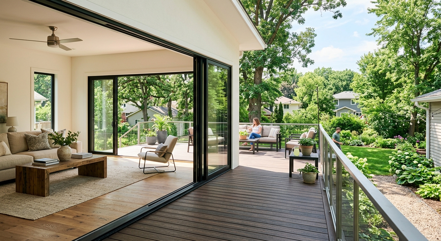 Patio door glass